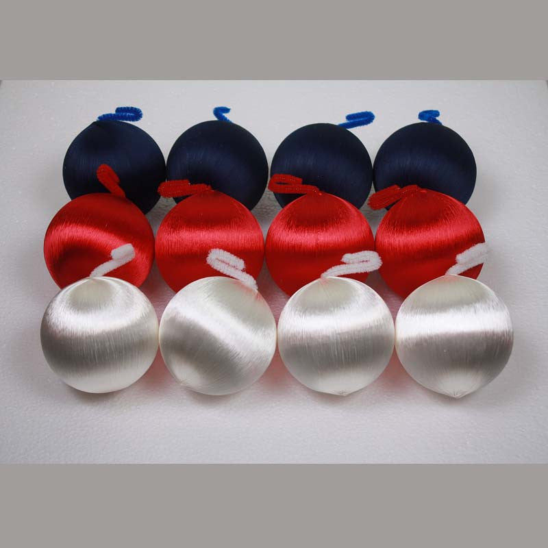 Multi-Pack Ball Ornament - 3 inch - Patriotic- 12pk